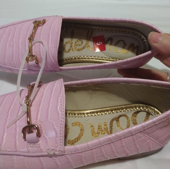 Sam Edelman Pink Loraine Leather Loafers - Picture 10 of 13
